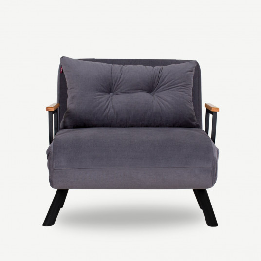 Miegamas fotelis - lova Hanah Home Sando Single - Pilka