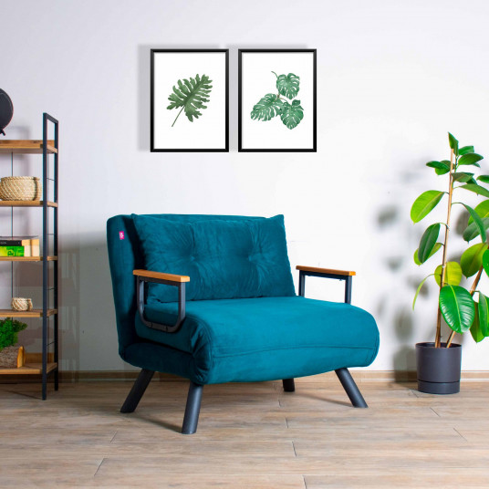 Miegamas fotelis - lova Hanah Home Sando Single - žalias