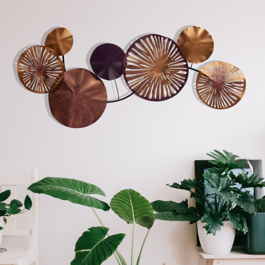 Metalinė dekoracija Wallxpert Astrid - CH102-2 - Daugiaspalvis