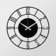 Dekoratyvinis metalinis sieninis laikrodis Wallxpert Enzoclock - S011 - Juodas