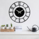 Dekoratyvinis metalinis sieninis laikrodis Wallxpert Enzoclock - S011 - Juodas