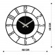 Dekoratyvinis metalinis sieninis laikrodis Wallxpert Enzoclock - S011 - Juodas