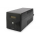 „Digitus Line-Interactive“ UPS DN-170075, 1500 VA, 900 W, 2x 12V/9Ah baterija, 4x CEE 7/7 lizdas, 2x RJ45, 1x USB 2.0 Type B, 1x RS232, LCD, Simuliated Sine Wave, 5mm,810x1, .