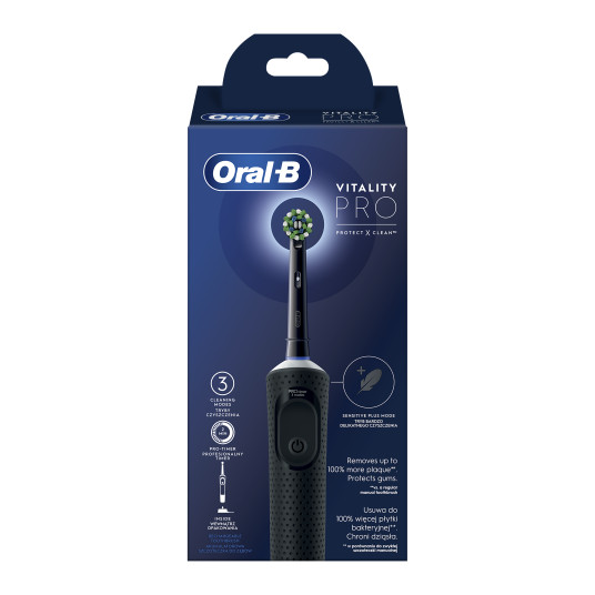 Elektrinis dantų šepetėlis Oral-B D103.413.3 Vitality Pro Black