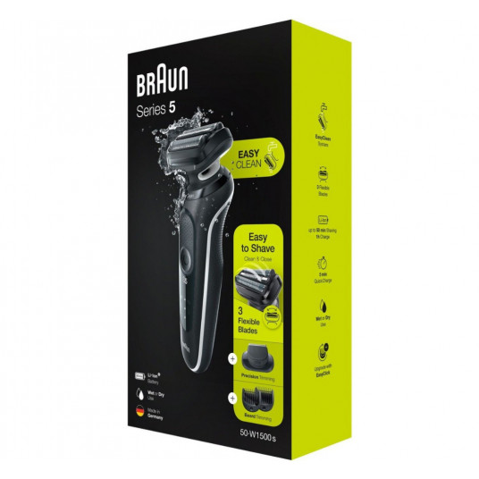 Barzdaskutė Braun 51-W1500s Autosense