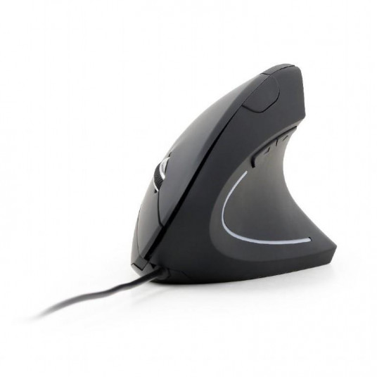 Pelė Gembird MUS-ERGO-01 Optical Black 