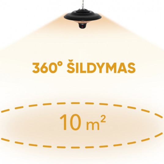 Anglies pluošto infraraudonųjų spindulių šildytuvas TROTEC IR 1500 SC