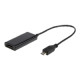 Adapteris GEMBIRD A-MHL-003 Gembird adapteris MHL-- HDMI(F)+MICRO USB(BF)(11 kontaktų) išmanusis telefonas prie TV HD+ maitinimo šaltinio