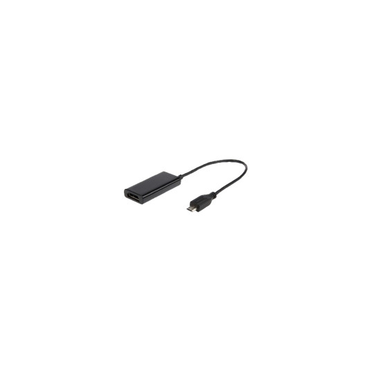 Adapteris GEMBIRD A-MHL-003 Gembird adapteris MHL-- HDMI(F)+MICRO USB(BF)(11 kontaktų) išmanusis telefonas prie TV HD+ maitinimo šaltinio