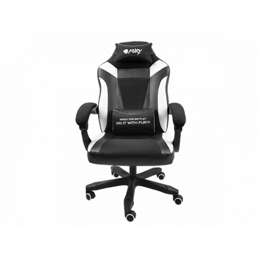 Žaidimų kėdė Fury Avenger M, Black/White
