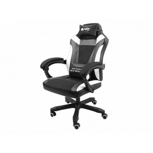 Žaidimų kėdė Fury Avenger M, Black/White
