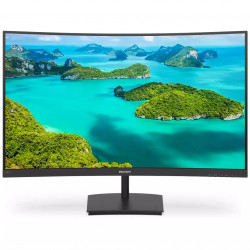 „Philips“ LCD monitorius 241E1SC 24, FHD, 1920 x 1080 pikselių, VA, 16:9, juodas, 4 ms, 250 cd/m², HDMI garso išvestis, W-LED sistema