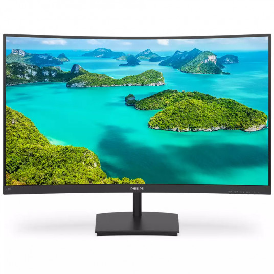 „Philips“ LCD monitorius 241E1SC 24, FHD, 1920 x 1080 pikselių, VA, 16:9, juodas, 4 ms, 250 cd/m², HDMI garso išvestis, W-LED sistema