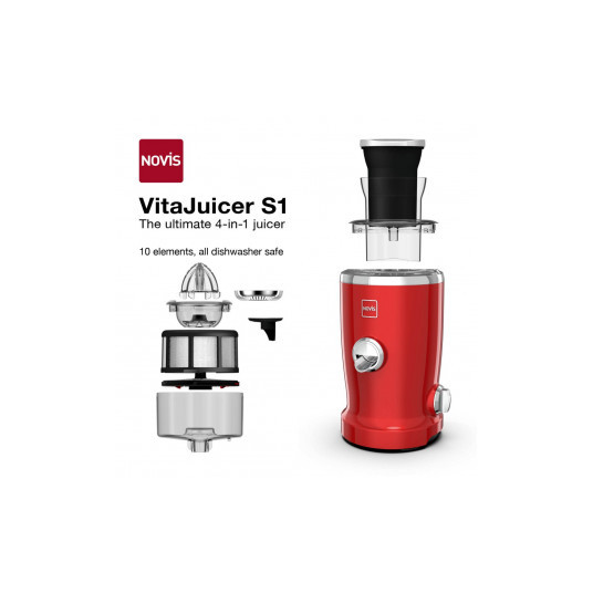 Sulčiaspaudė NOVIS Vita Juicer S1 raudona