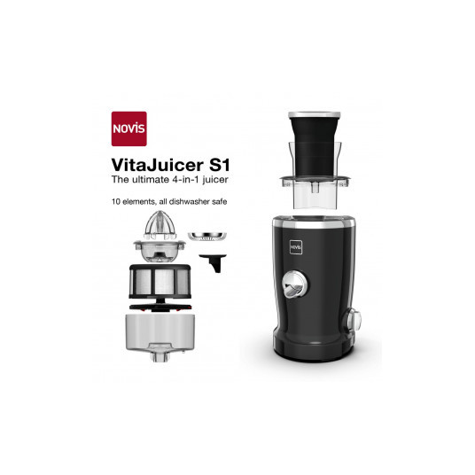 Sulčiaspaudė NOVIS Vita Juicer S1, juoda