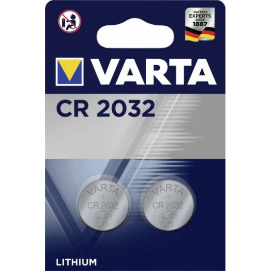 Baterijos Varta LITHIUM CR2032 - 2BP (2xCR2032)