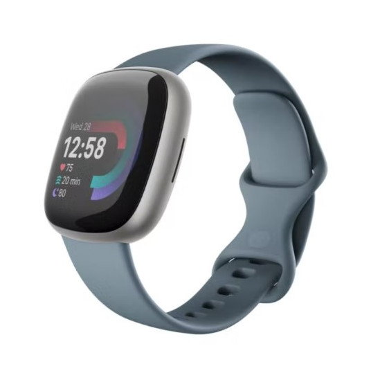 Išmanioji apyrankė Fitbit Versa 4 Waterfall Blue/Platinum FB523SRAG