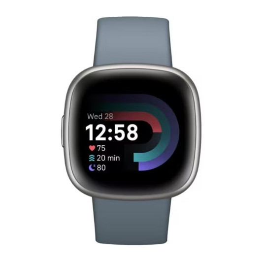 Išmanioji apyrankė Fitbit Versa 4 Waterfall Blue/Platinum FB523SRAG