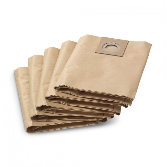 Kärcher 6.904-290 - Bolsas filtro de papel (pasck de 5) Cilindrinis dulkių siurblys Dulkių maišas