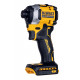 DEWALT DCF850N-XJ elektrinis atsuktuvas arba smūginis įrankis 1/4" 18V Juoda, Geltona