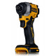 DEWALT DCF850N-XJ elektrinis atsuktuvas arba smūginis įrankis 1/4" 18V Juoda, Geltona