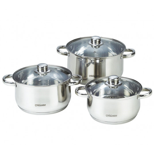 MAESTRO MR-2020-6M 6 dalių indų rinkinys, nerūdijantis plienas