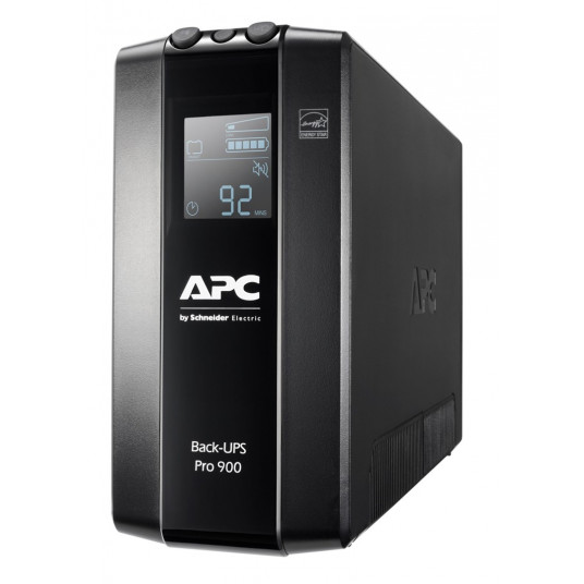 APC BACK UPS PRO BR 900VA, 6 OUTLETS, AVR, LCD SĄSAJA