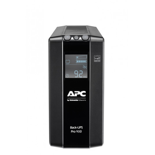 APC BACK UPS PRO BR 900VA, 6 OUTLETS, AVR, LCD SĄSAJA