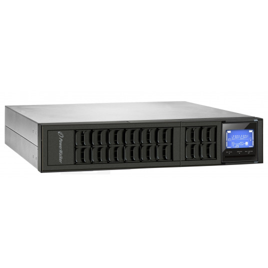 PowerWalker VFI 1000CRM LCD Dviguba konversija (prisijungus) 1 kVA 800 W 3 AC išvestis(ys / čių)
