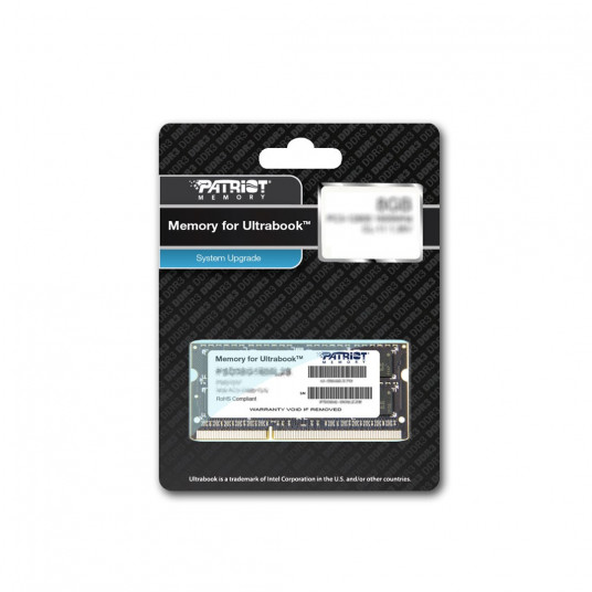 Patriot Memory 8GB DDR3 PC3-12800 (1600MHz) SODIMM atminties modulis