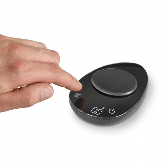 Caso tikslios svėrimo svarstyklės FinoCompact 1 g, maksimalus svoris (talpa) 0,5 kg, ekrano tipas LED, juodas / nerūdijantis plienas