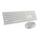„Dell Pro“ belaidė klaviatūra ir pelė – KM5221W – US International (QWERTY) – balta