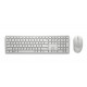 „Dell Pro“ belaidė klaviatūra ir pelė – KM5221W – US International (QWERTY) – balta