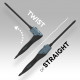 Plaukų garbanojimo prietaisas Revamp TO-2002 Progloss Diverse 11mm Extra Long Corkscrew Curling Barrel