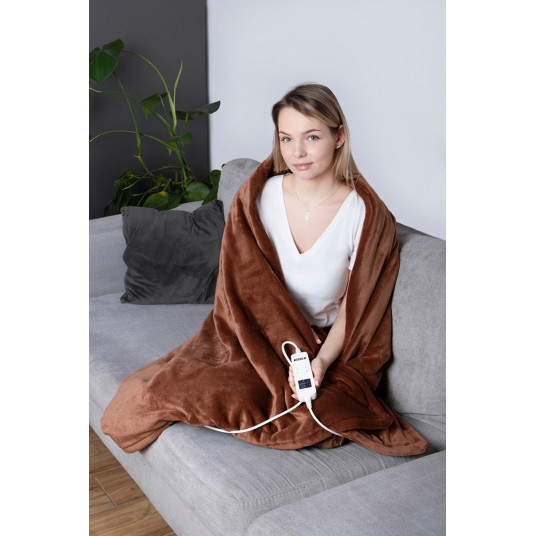 NOVEEN ELEKTRINĖ ANTKLODĖ EB655 RUDA ITIN MINKŠTA 180X130CM