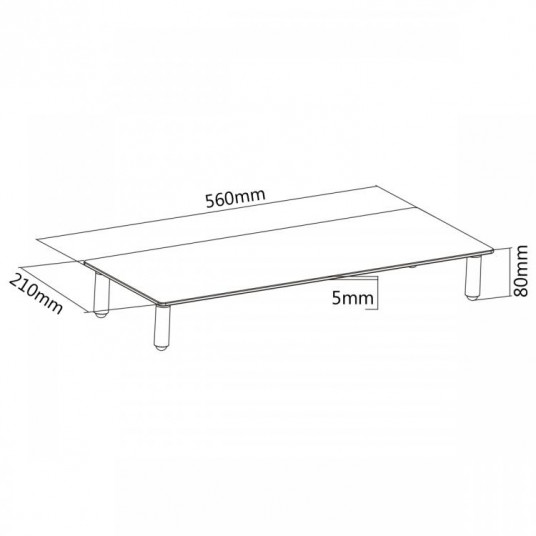 Sbox DS-610 Desktop Riser for Monitor or Notebook