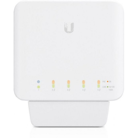 „Ubiquiti USW-Flex“ vidaus / lauko 5 prievadų „Poe“ gigabitinis jungiklis su 802,3 bt įvesties maitinimo palaikymu