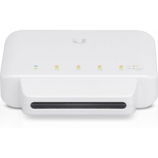 „Ubiquiti USW-Flex“ vidaus / lauko 5 prievadų „Poe“ gigabitinis jungiklis su 802,3 bt įvesties maitinimo palaikymu