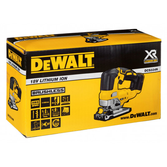DEWALT DCS334N-XJ elektrinis siaurapjūklis 2,1 kg