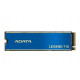 SSD|ADATAI|LEGEND 710|256GB|M.2|PCIE|NVMe|3D NAND|Rašymo greitis 1000 MB/sek|Nuskaitymo greitis 2100 MB/sek|TBW 65 TB|MTBF 1500000 val.|ALEG-756GCS10-256GCS10