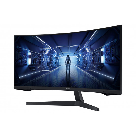 Samsung Odyssey G5 | C34G55TWWP | 34 in | VA | UWQHD 3440 x 1440 at 165 Hz | 250 cd/m² | HDMI, DisplayPort | Tilt | None