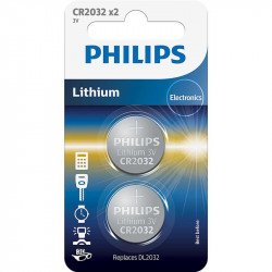 Baterija Philips CR2032 Lithium 3 V, 2 vnt (20,0 x 3,2)