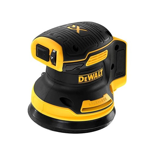 DEWALT DCW210N Nešiojamasis šlifuoklis Lakštinis šlifuoklis XR 18V 12000 OPM Juoda, Geltona