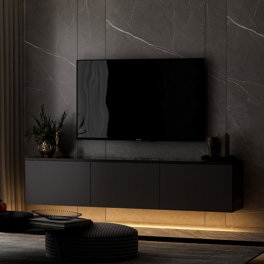 TV spintelė Neon Illuminated - antracito