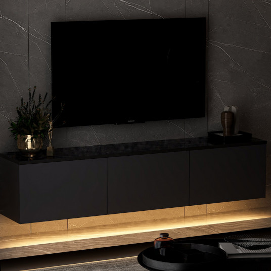 TV spintelė Neon Illuminated - antracito