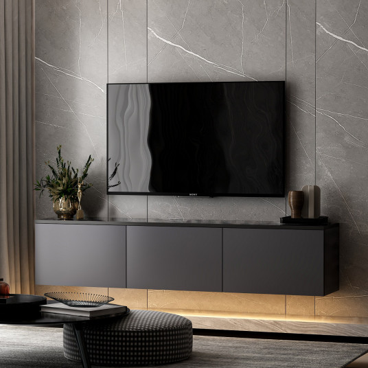 TV spintelė Neon Illuminated - antracito