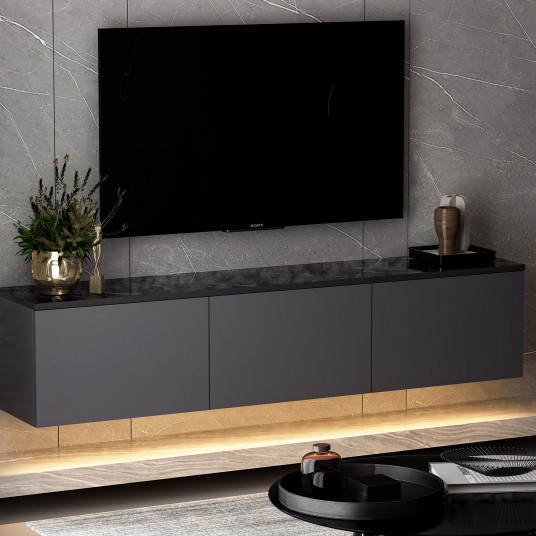 TV spintelė Neon Illuminated - antracito