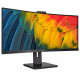 Philips | 34B1U5600CH | 34 in | VA | WQHD 3440 x 1440 at 120 Hz | 350 cd/m² | HDMI, DisplayPort, USB-C | 100 Watt | Height, swivel, tilt | Speaker(s)