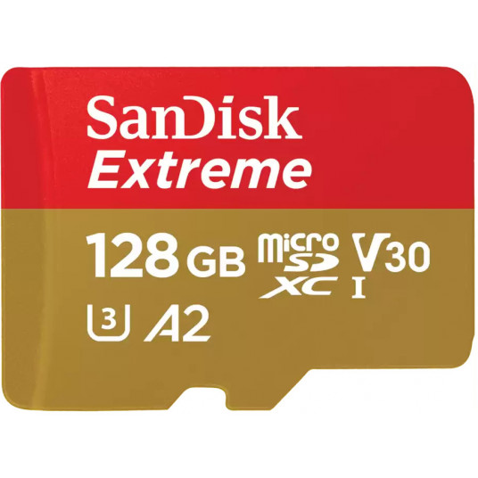Sandisk atminties kortelė microSDXC 128GB Extreme + adapteris