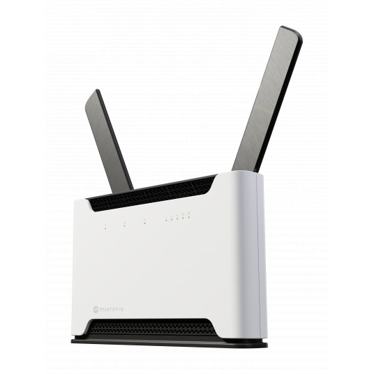 MikroTik Chateau LTE18 ax S53UG+5HaxD2HaxD-TC&EG18-EA 802.11ax, 574 Mbit/s (2.4 GHz) / 1200 Mbit/s (5 GHz) Mbit/s, Mikro0 LAN (RJ-45) Ethernet 8 jungtys, 4, 1. T4G1 ax, 574 Mbit/s (2,4 GHz) / 1200 Mbit/s (5 GHz) Mbit/s, Ethernet LAN (RJ-45) prievadai 4, 4